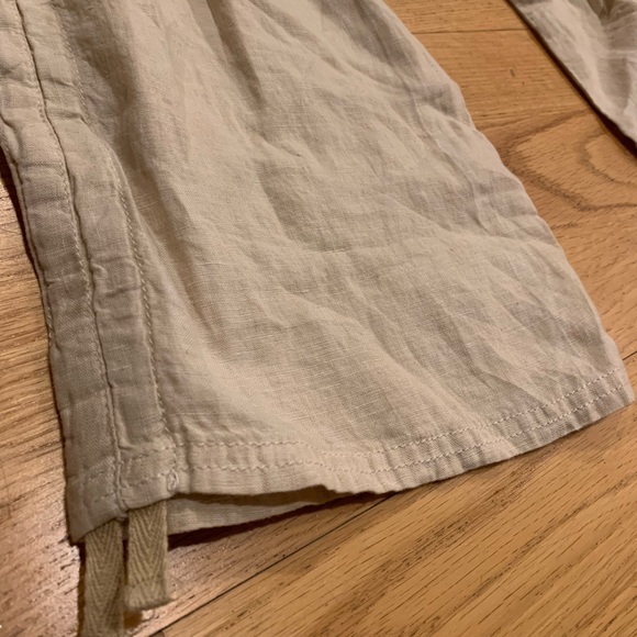Toad & Co. Lina Linen Pants in Brown Rice Color size XL - Picture 6 of 7